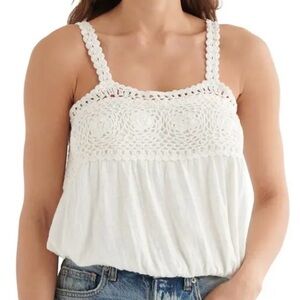 Lucky. Rand crochet tank top. XL